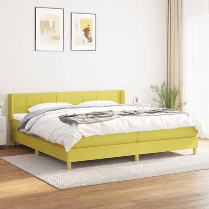 Boxspringbett Mit Matratze Stoff Grün