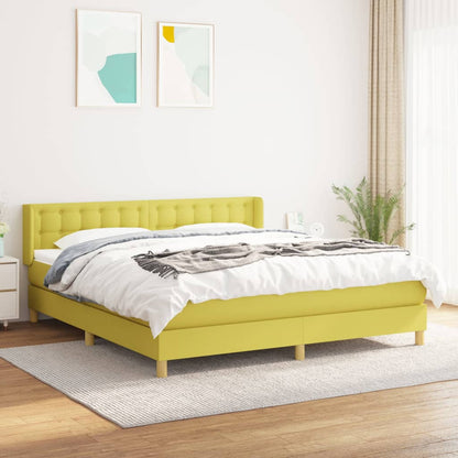 Boxspringbett Mit Matratze Stoff Grün