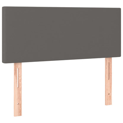 Boxspringbett Mit Matratze Kunstleder Grau