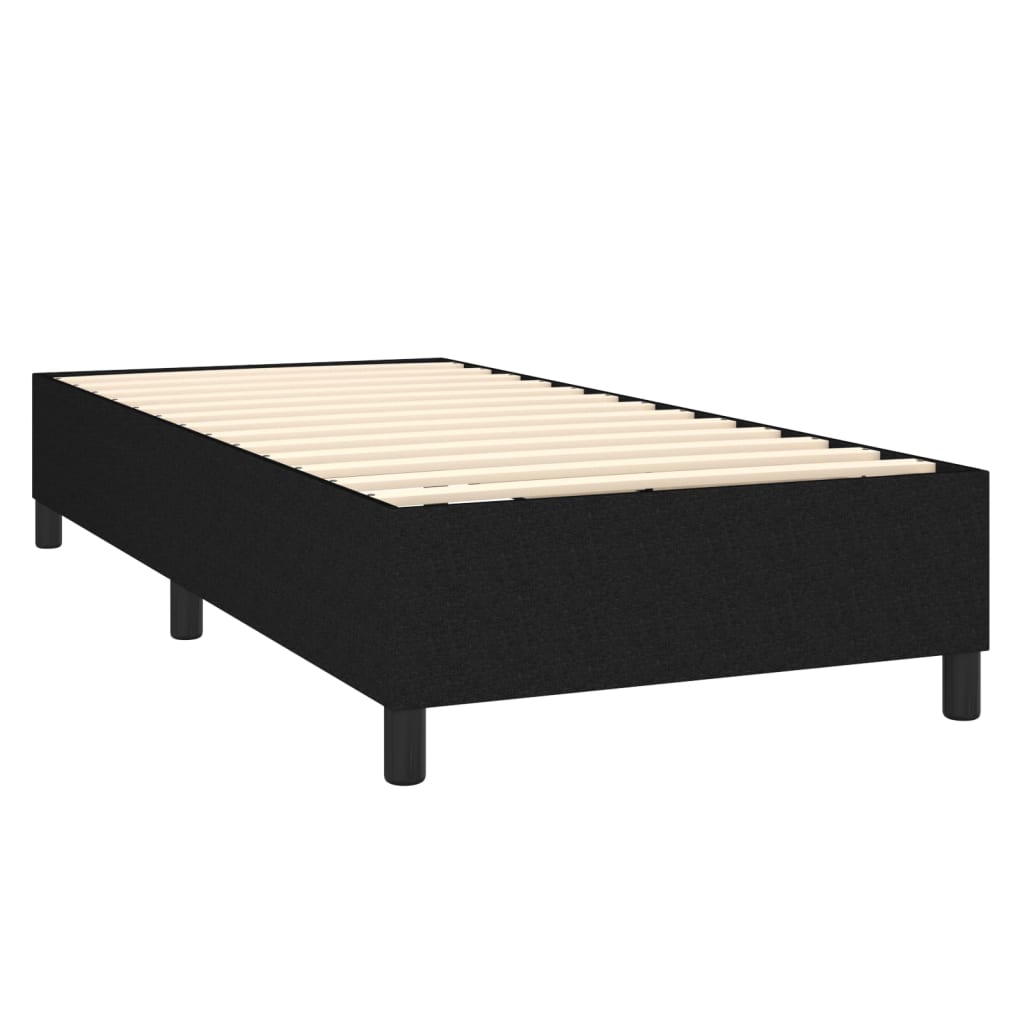 Boxspringbett Mit Matratze Stoff Schwarz