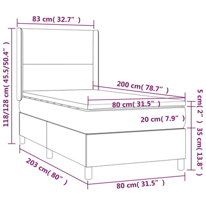 Boxspringbett Mit Matratze Stoff Schwarz