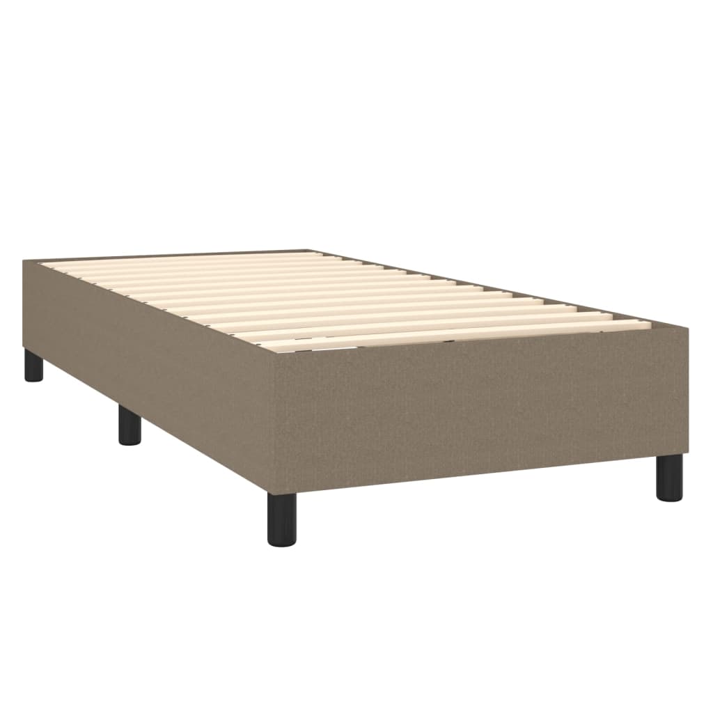 Boxspringbett Mit Matratze Stoff Taupe