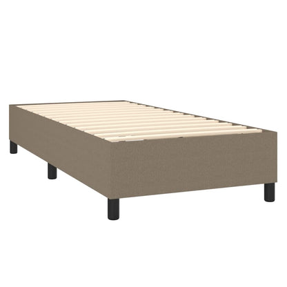 Boxspringbett Mit Matratze Stoff Taupe