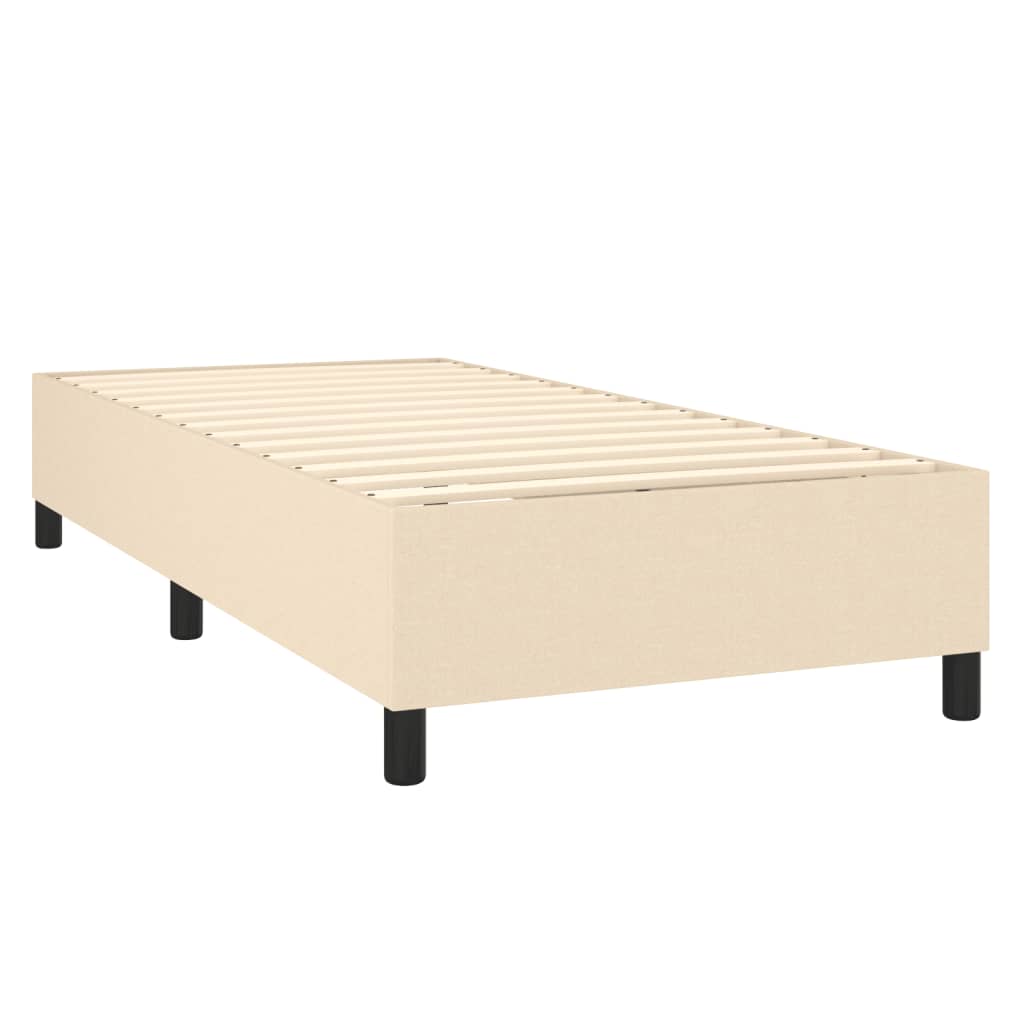 Boxspringbett Mit Matratze Stoff Creme