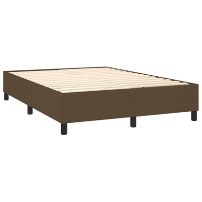 Boxspringbett Mit Matratze Stoff Dunkelbraun