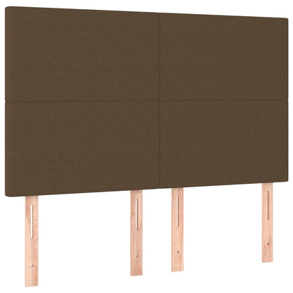 Boxspringbett Mit Matratze Stoff Dunkelbraun