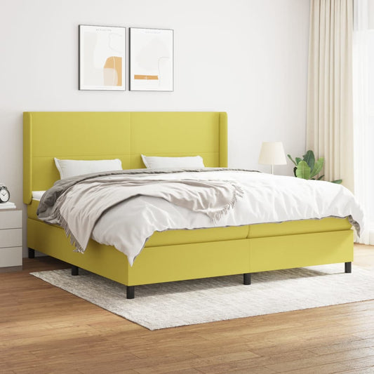 Boxspringbett Mit Matratze Stoff Grün