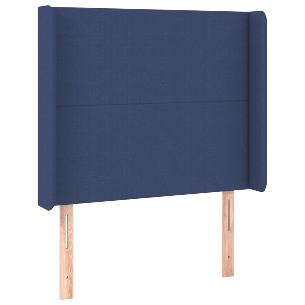 Boxspringbett Mit Matratze Stoff Blau