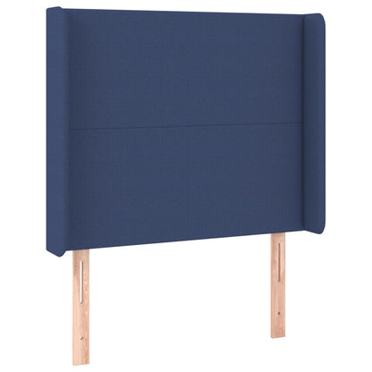 Boxspringbett Mit Matratze Stoff Blau