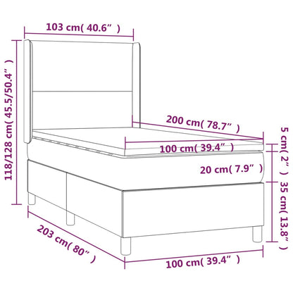 Boxspringbett Mit Matratze Stoff Grün