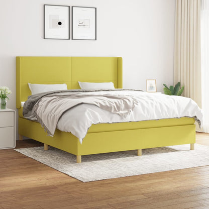 Boxspringbett Mit Matratze Stoff Grün