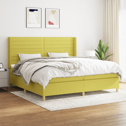 Boxspringbett Mit Matratze Stoff Grün