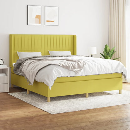 Boxspringbett Mit Matratze Stoff Grün