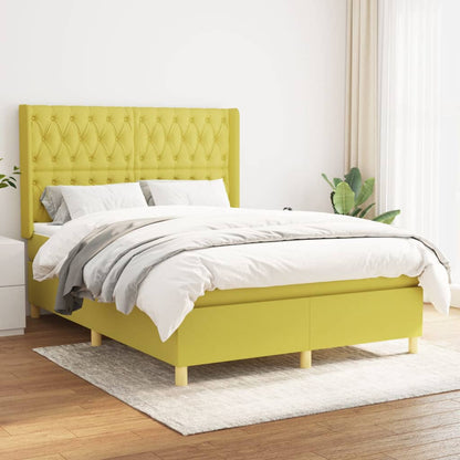 Boxspringbett Mit Matratze Stoff Grün