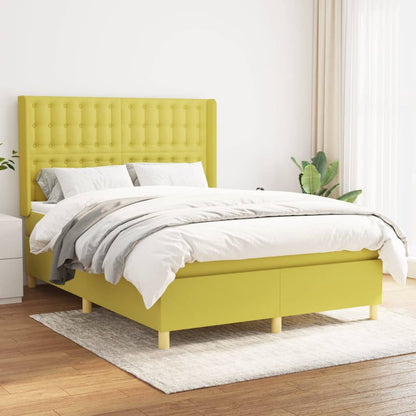 Boxspringbett Mit Matratze Stoff Grün