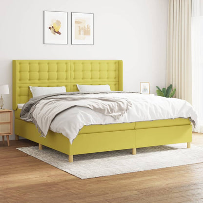Boxspringbett Mit Matratze Stoff Grün