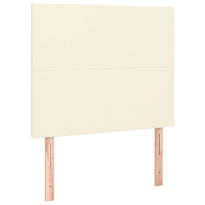 Boxspringbett Mit Matratze Kunstleder Creme