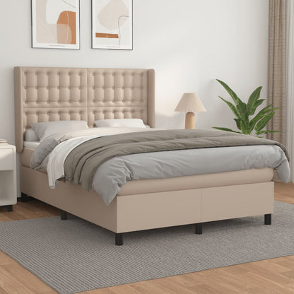 Boxspringbett Matratze -Braun 100X200Cm Kunstleder Cappuccino
