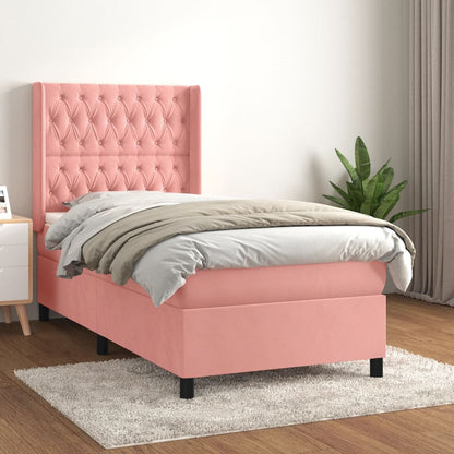 Boxspringbett Mit Matratze Samt Rosa