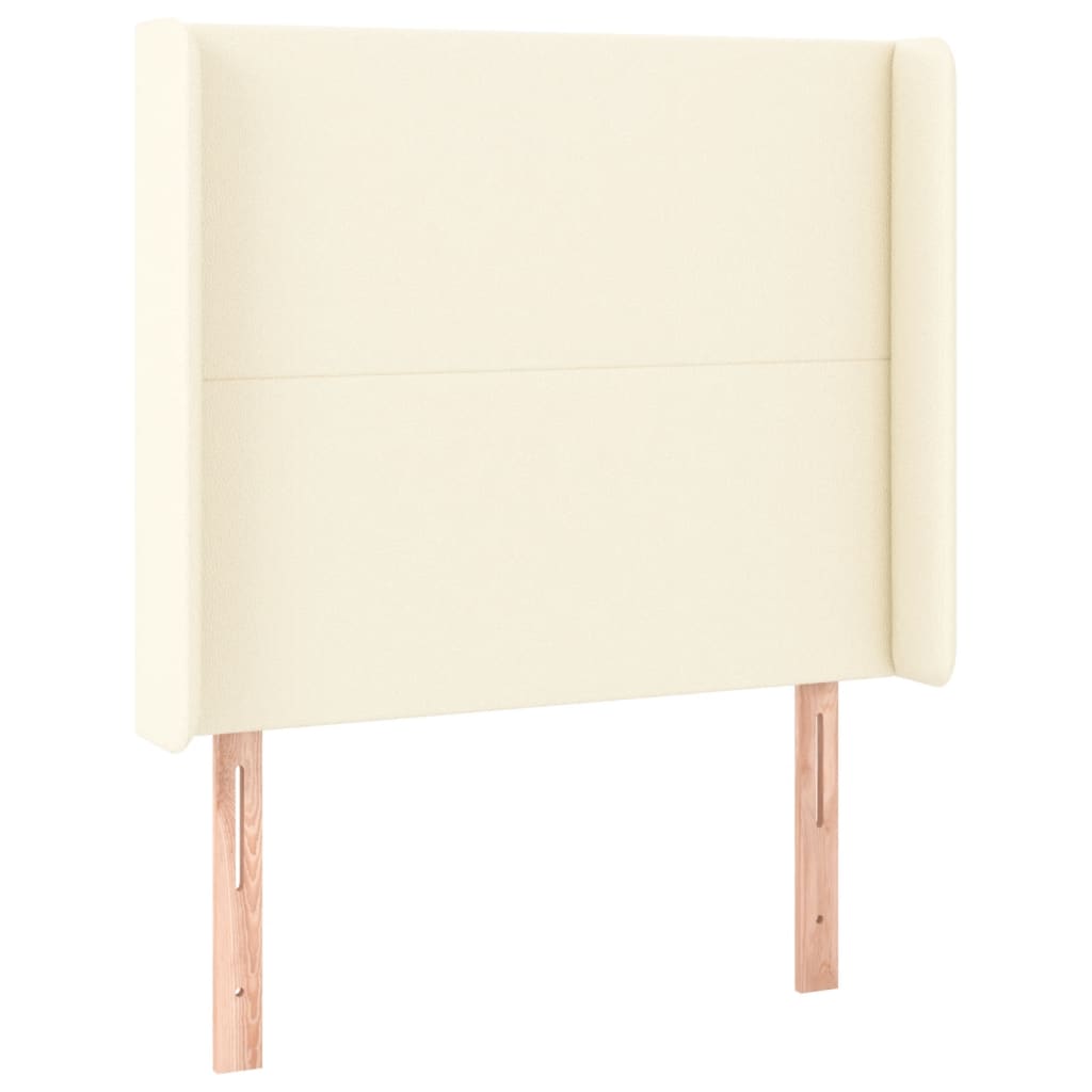 Boxspringbett Mit Matratze & Led Kunstleder Creme