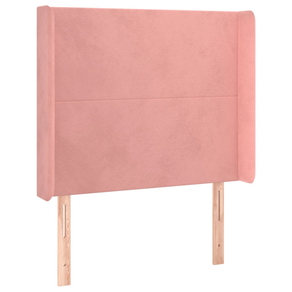 Boxspringbett Mit Matratze & Led Samt Rosa