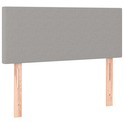 Boxspringbett Mit Matratze Stoff Hellgrau