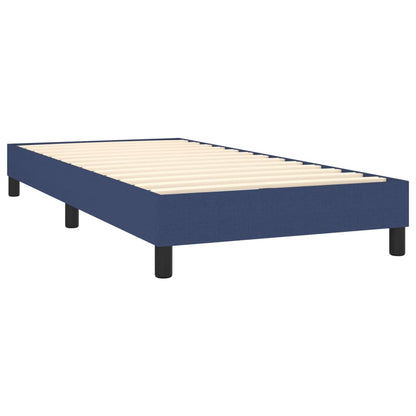 Boxspringbett Mit Matratze Stoff Blau