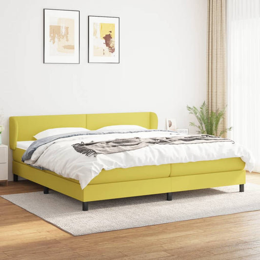 Boxspringbett Mit Matratze Stoff Grün