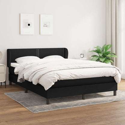 Boxspringbett Mit Matratze Stoff Schwarz
