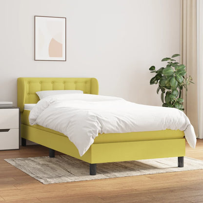 Boxspringbett Mit Matratze Stoff Grün