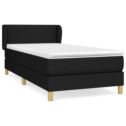 Boxspringbett Mit Matratze Stoff Schwarz