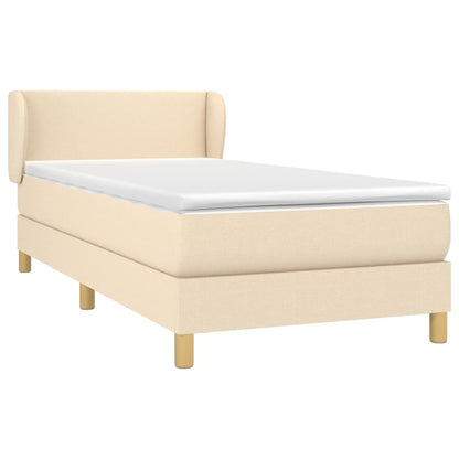 Boxspringbett Mit Matratze Stoff Creme