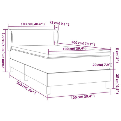 Boxspringbett Mit Matratze Stoff Grün