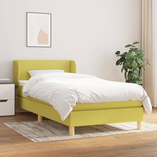 Boxspringbett Mit Matratze Stoff Grün