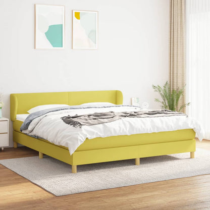Boxspringbett Mit Matratze Stoff Grün