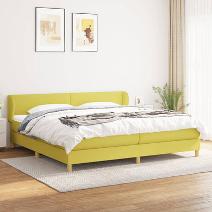 Boxspringbett Mit Matratze Stoff Grün