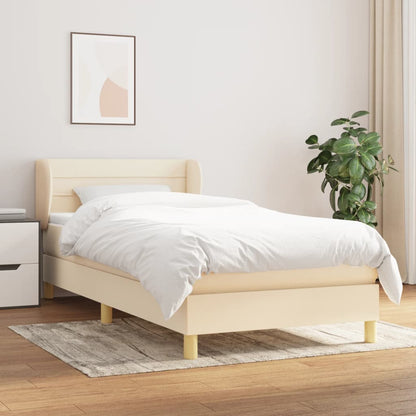 Boxspringbett Mit Matratze Stoff Creme