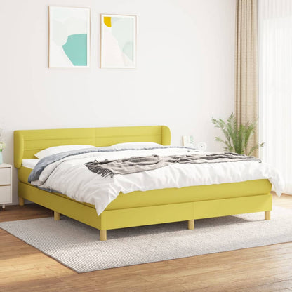 Boxspringbett Mit Matratze Stoff Grün