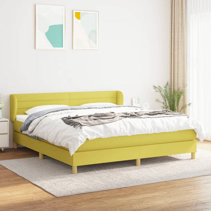 Boxspringbett Mit Matratze Stoff Grün