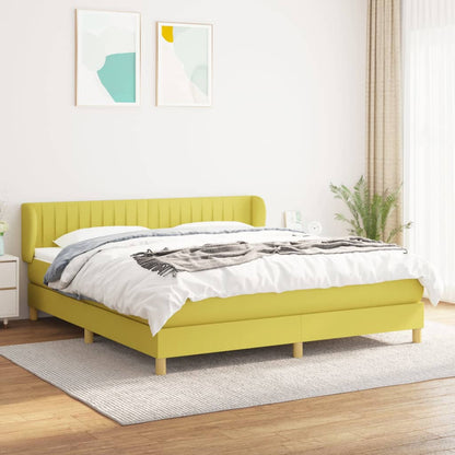 Boxspringbett Mit Matratze Stoff Grün