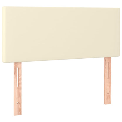 Boxspringbett Mit Matratze Kunstleder Creme