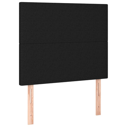 Boxspringbett Mit Matratze Stoff Schwarz