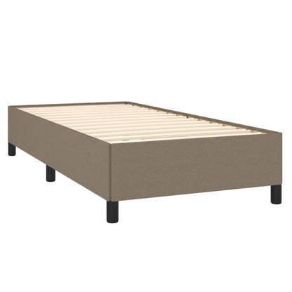 Boxspringbett Mit Matratze Stoff Taupe