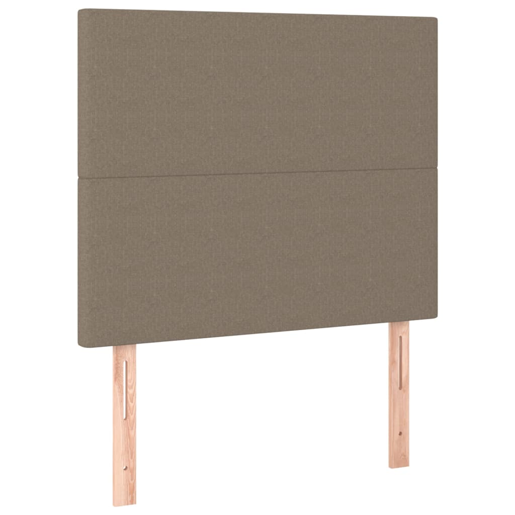 Boxspringbett Mit Matratze Stoff Taupe