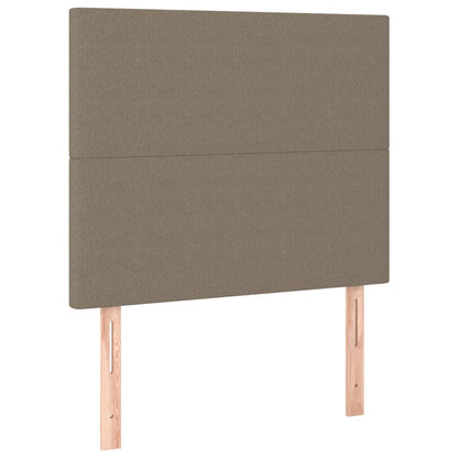 Boxspringbett Mit Matratze Stoff Taupe