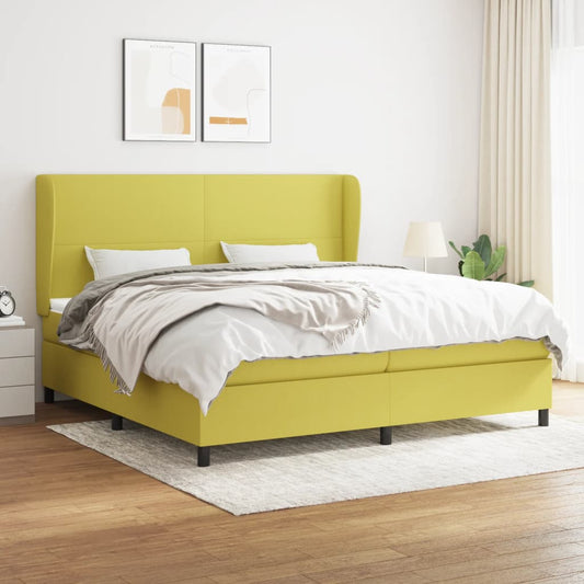 Boxspringbett Mit Matratze Stoff Grün