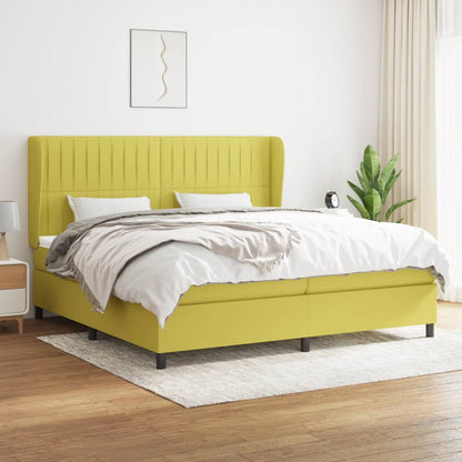Boxspringbett Mit Matratze Stoff Grün