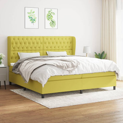Boxspringbett Mit Matratze Stoff Grün