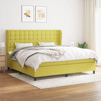 Boxspringbett Mit Matratze Stoff Grün