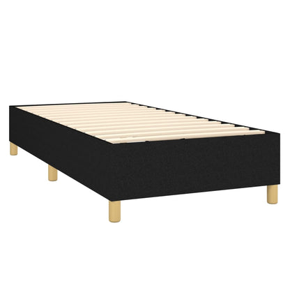 Boxspringbett Mit Matratze Stoff Schwarz
